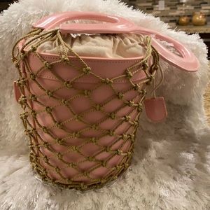 Net Bucket Drawstring Handbag